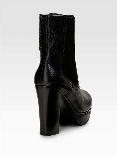 prada lug sole ankle boots|Prada sneakers black.